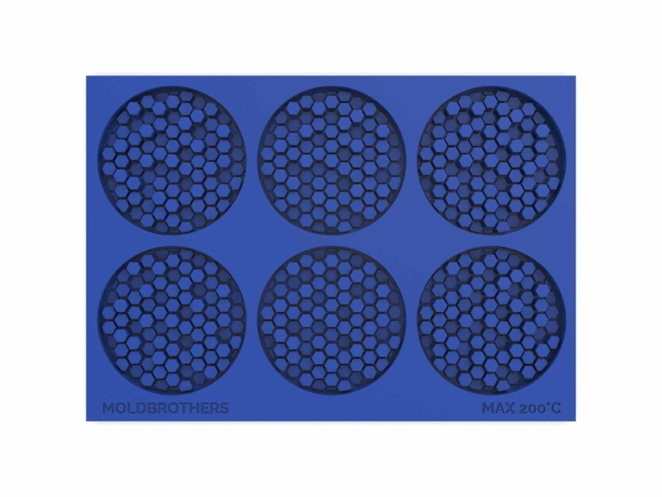 Silikonform, Honeycomb Mold - Moldbrothers i gruppen Bakning / Bakformar / Silikonformar hos The Kitchen Lab (2296-34847)