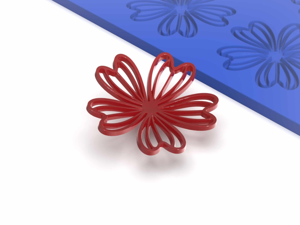 Silikonform, Flower Tuille - Mallow - Moldbrothers i gruppen Bakning / Bakformar / Silikonformar hos The Kitchen Lab (2296-34848)