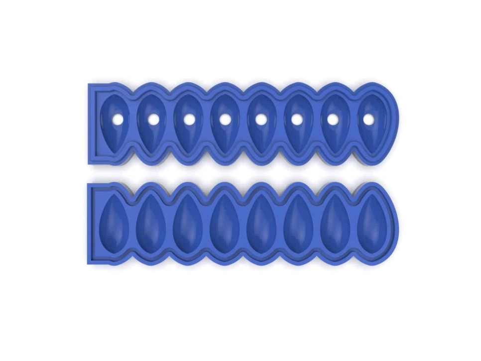 Silikonform, Quenelle Mold Mini - Moldbrothers i gruppen Bakning / Bakformar / Silikonformar hos The Kitchen Lab (2296-34853)