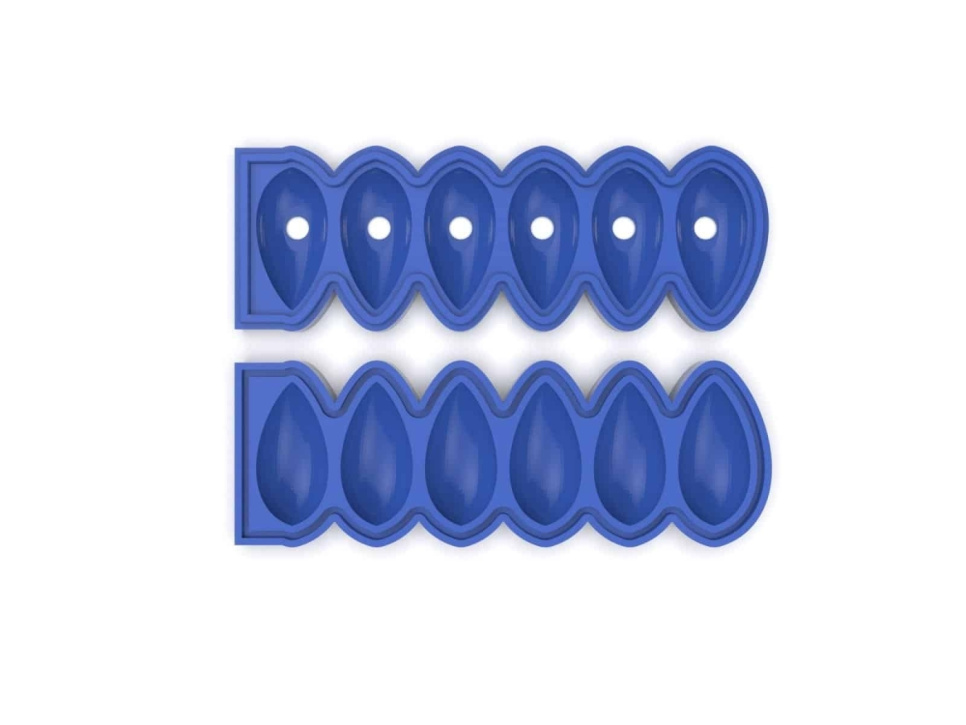Silikonform, Quenelle Mold - Moldbrothers i gruppen Bakning / Bakformar / Silikonformar hos The Kitchen Lab (2296-34854)