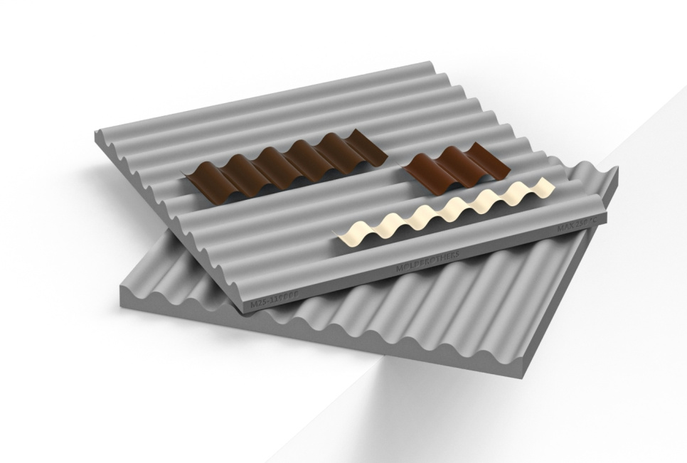 Silikonform, Wave Mille-Feuille Mold - Moldbrothers i gruppen Bakning / Bakformar / Silikonformar hos The Kitchen Lab (2296-34858)