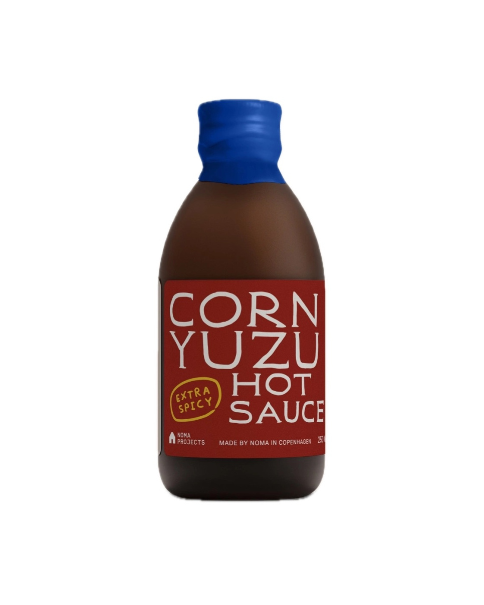 Corn Yuzu Hot Sauce, Extra Spicy, 250 ml - Noma Projects i gruppen Matlagning / Kolonial hos The Kitchen Lab (2297-35565)