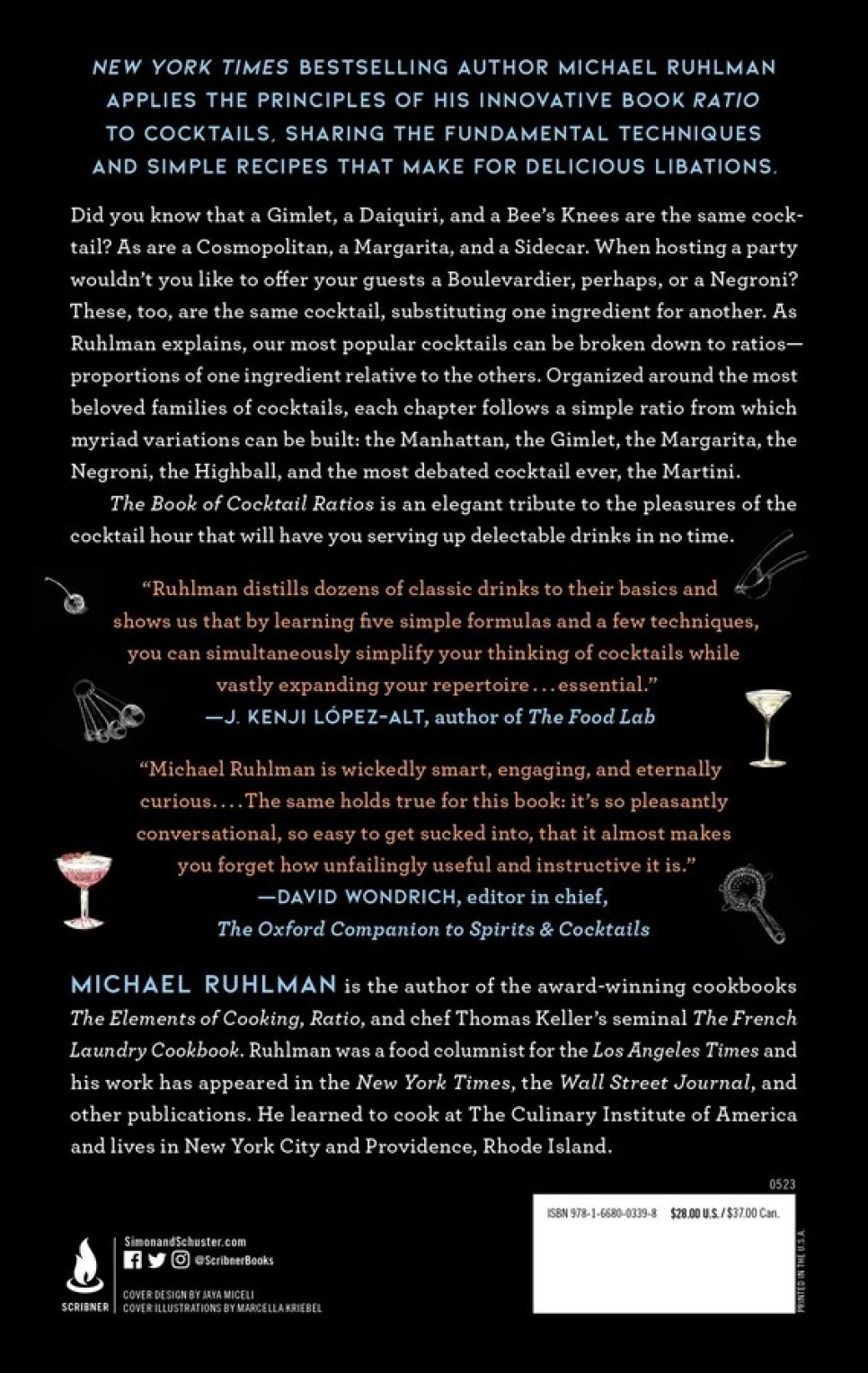 The Book of Cocktail Ratios - Michael Ruhlman