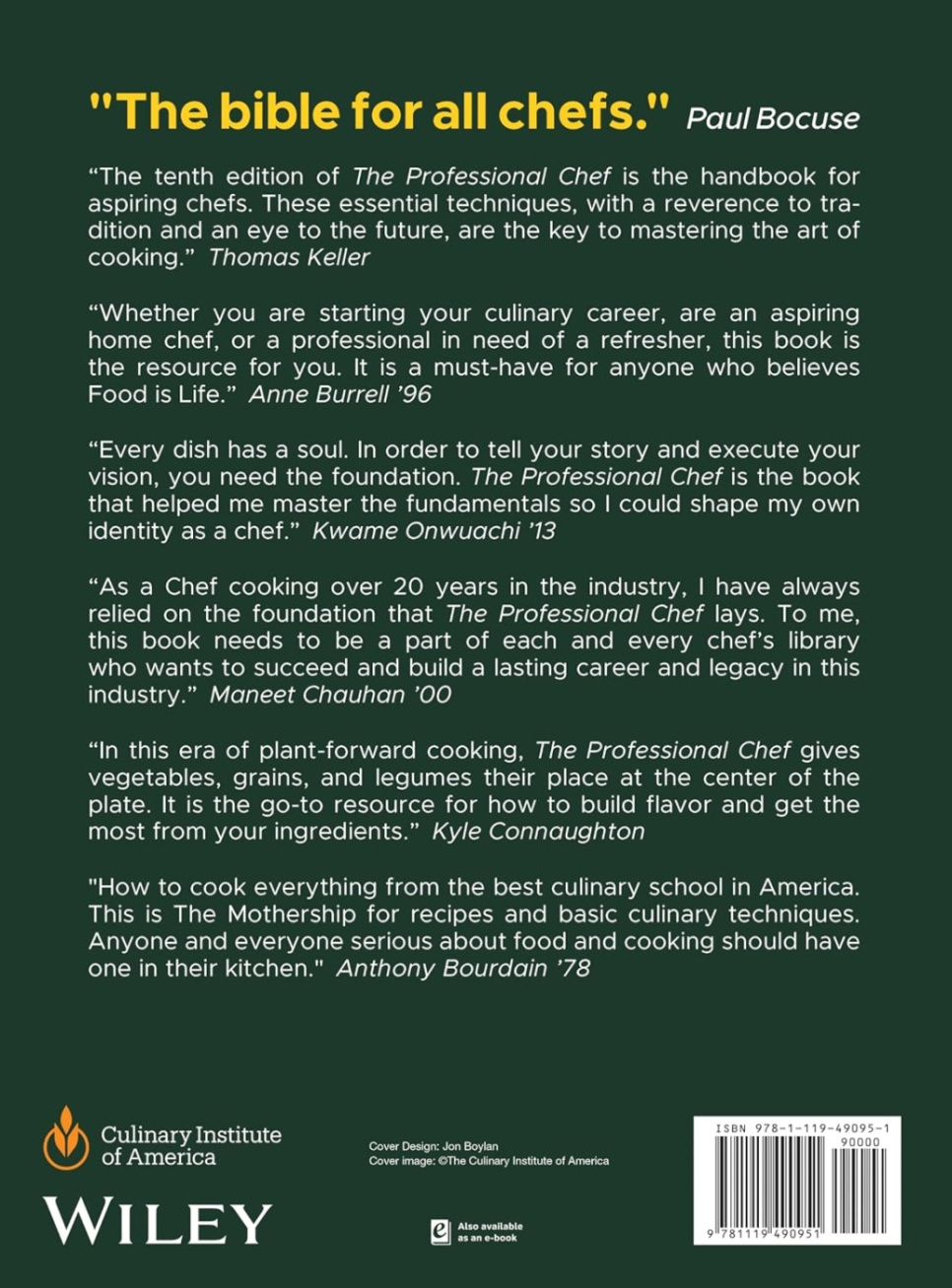 The Professional Chef, 10th edition - Culinary Institute of America